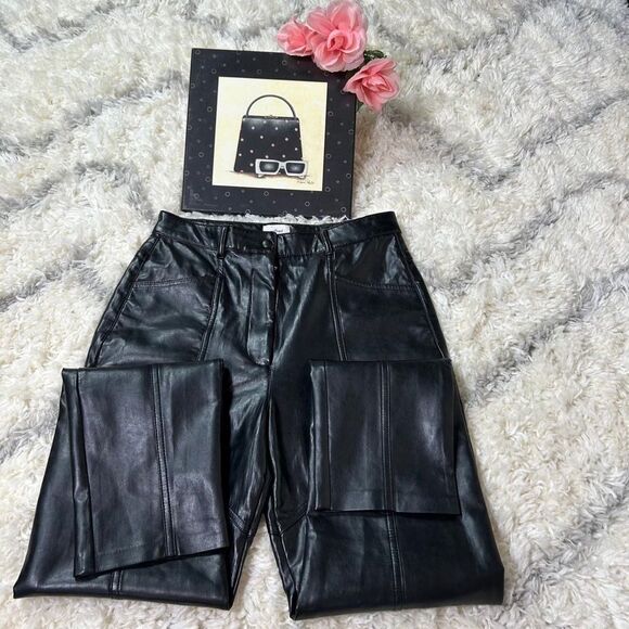 Wilfred Black Leather Trousers - Picture 7 of 9